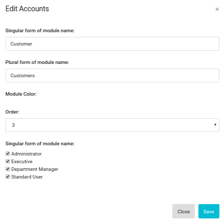 Rename Modules in CRM