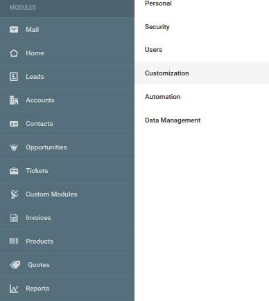 CRM Custom Modules