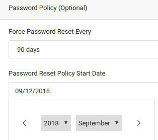 CRM Password Policy