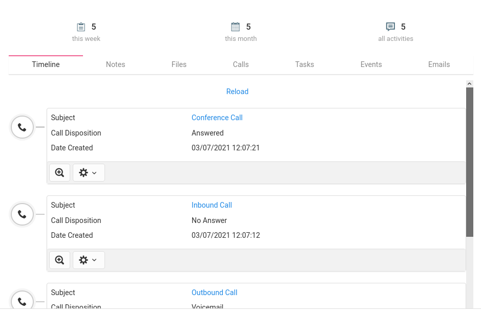 Automatic Call Logging