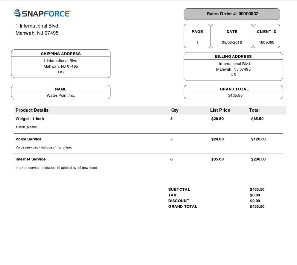 CRM Sales Orders